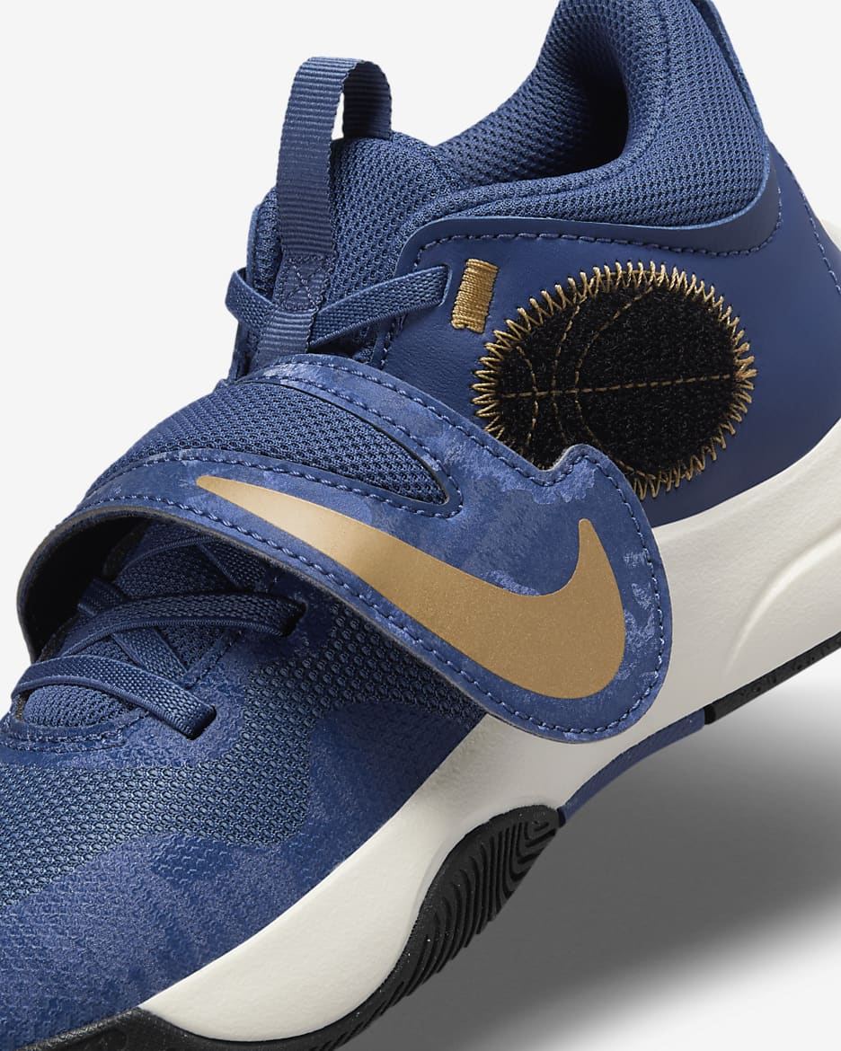 Blue gold basketball shoes on sale